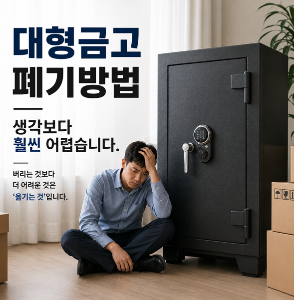 대형금고의 폐기방법의 어려움 